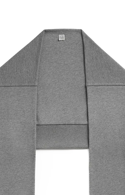 Jersey Sleeve Scarf Grey Melange