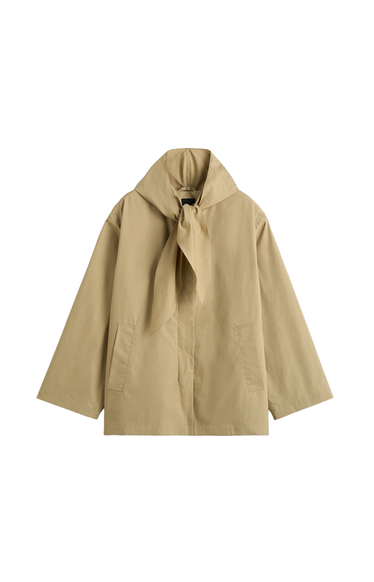 Technical scarf jacket