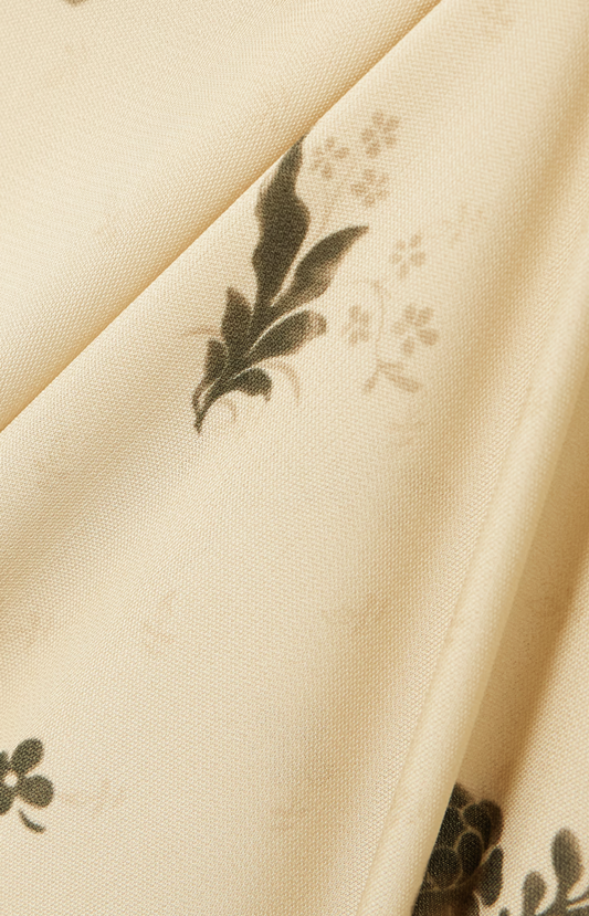 Floral-print jersey blouse