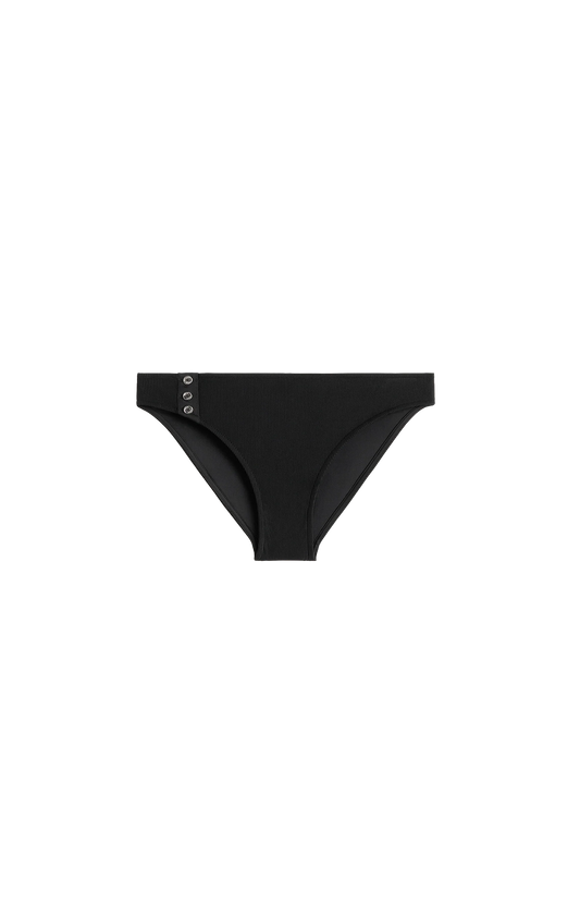 Ribbed strapless bikini bottom