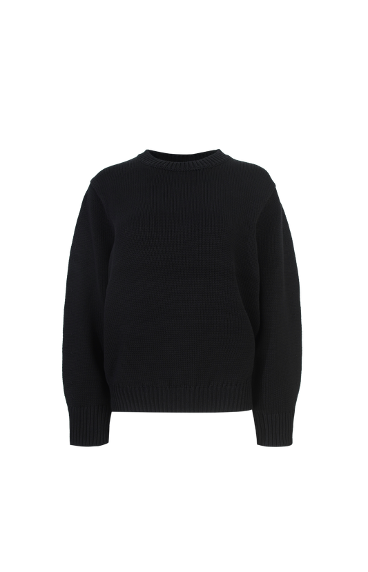 Crewneck Sweater in Black