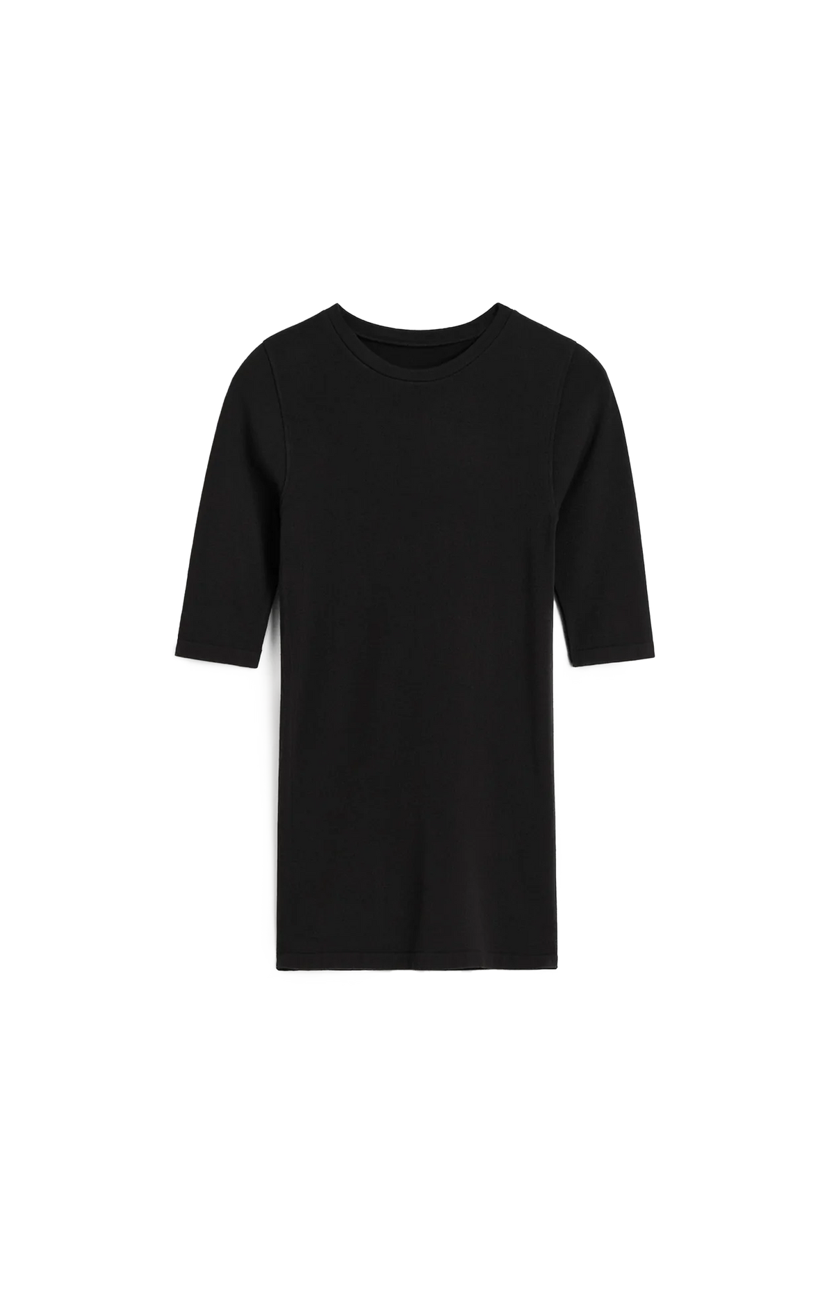 Compact Jersey Top in Black