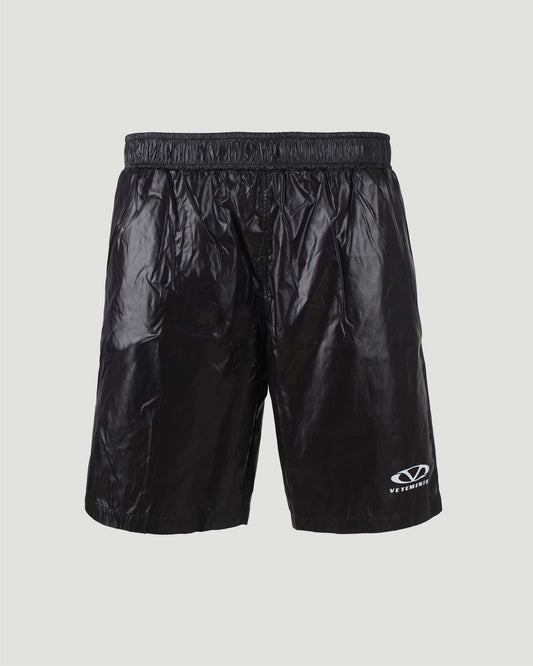 Black Swim Shorts With Logo
