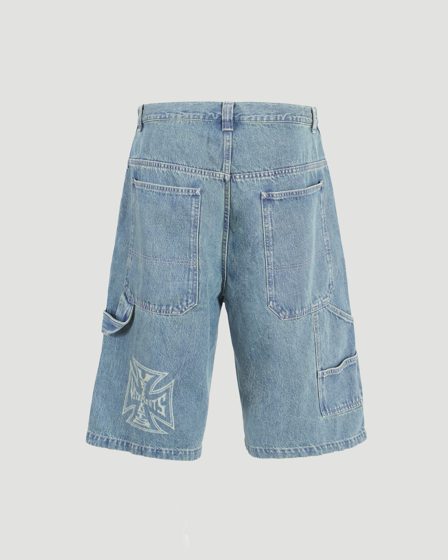 Biker Cross Hip-Hop Denim Shorts
