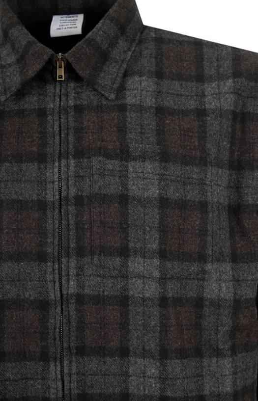 Checked Zip Jacket