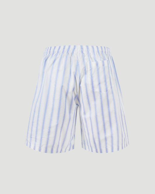 Striped Shorts in Blue and White