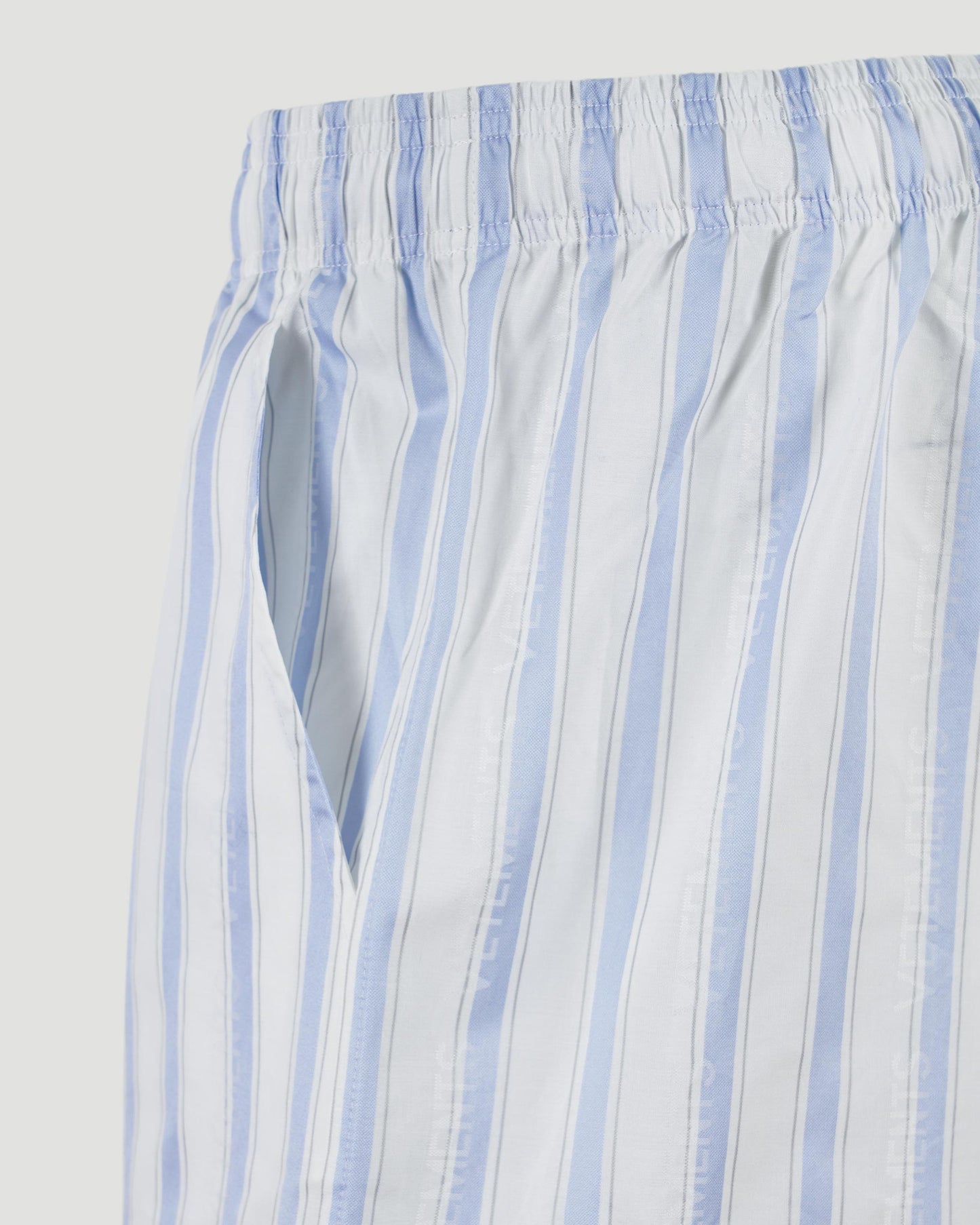 Striped Shorts in Blue and White
