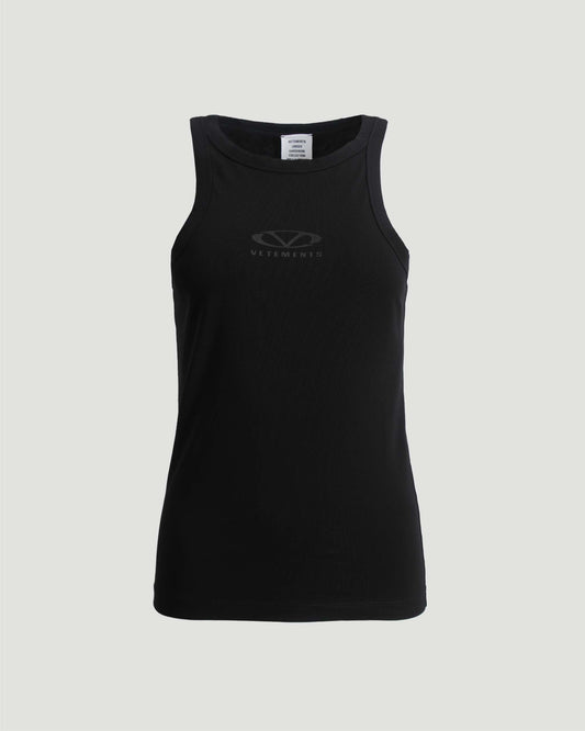 Black Tank Top With Logo