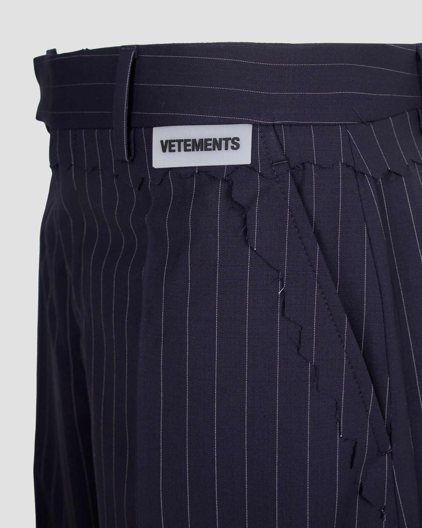 STRIPED TROUSERS IN NAVY and WHITE
