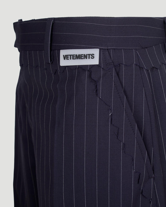 STRIPED TROUSERS IN NAVY and WHITE