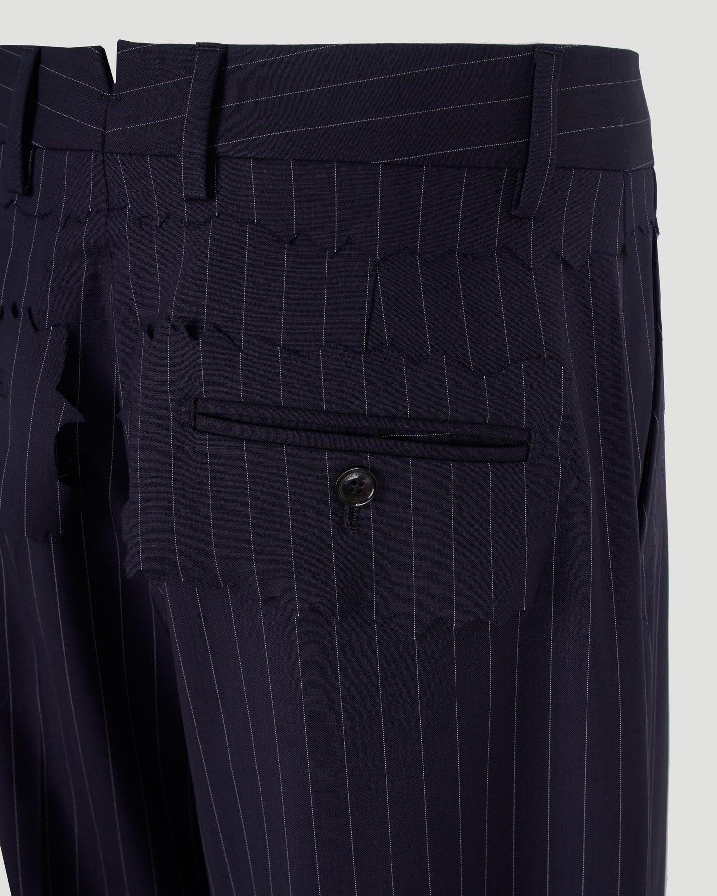 STRIPED TROUSERS IN NAVY and WHITE