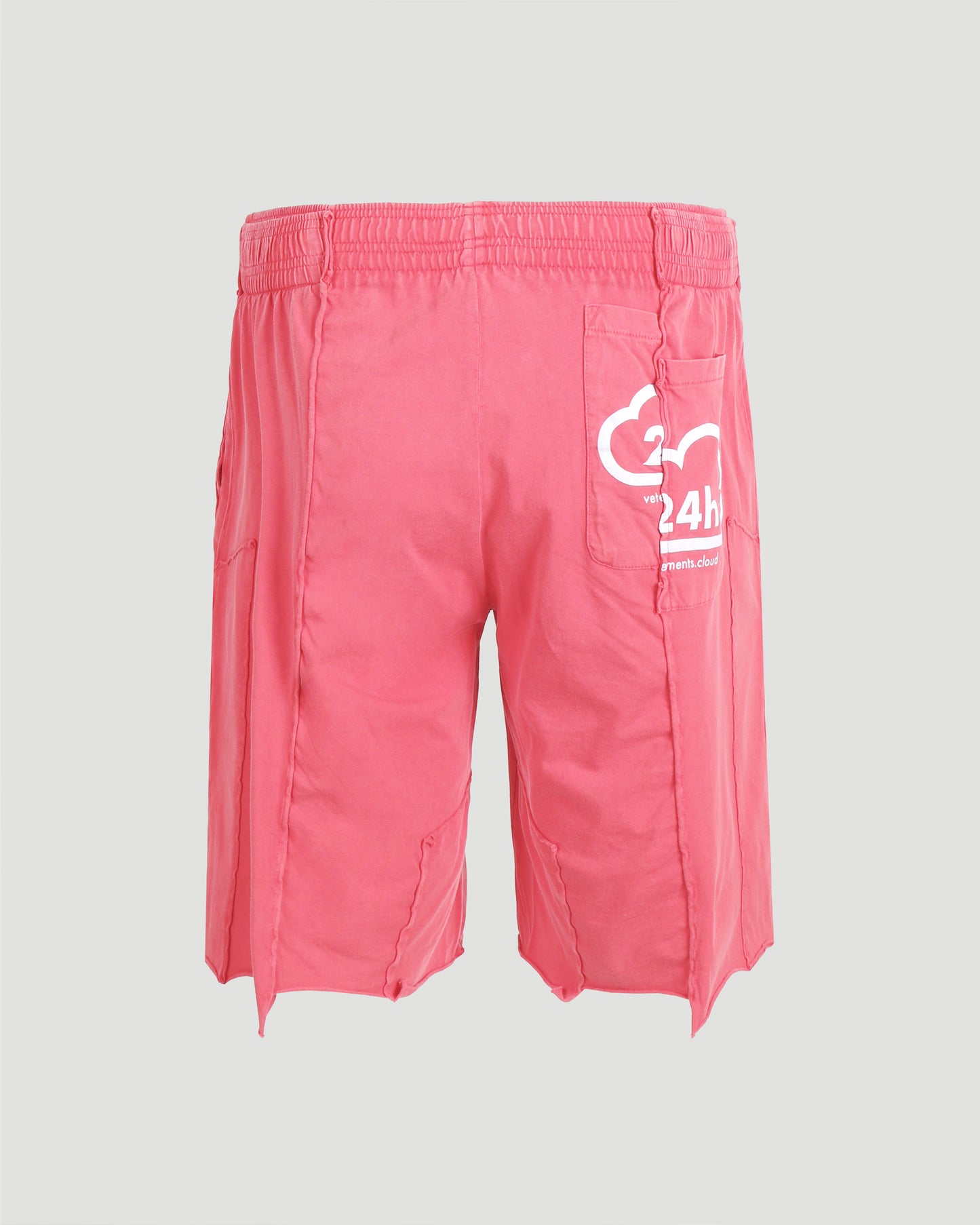 COTTON TRACK PANTS IN WASHED RED