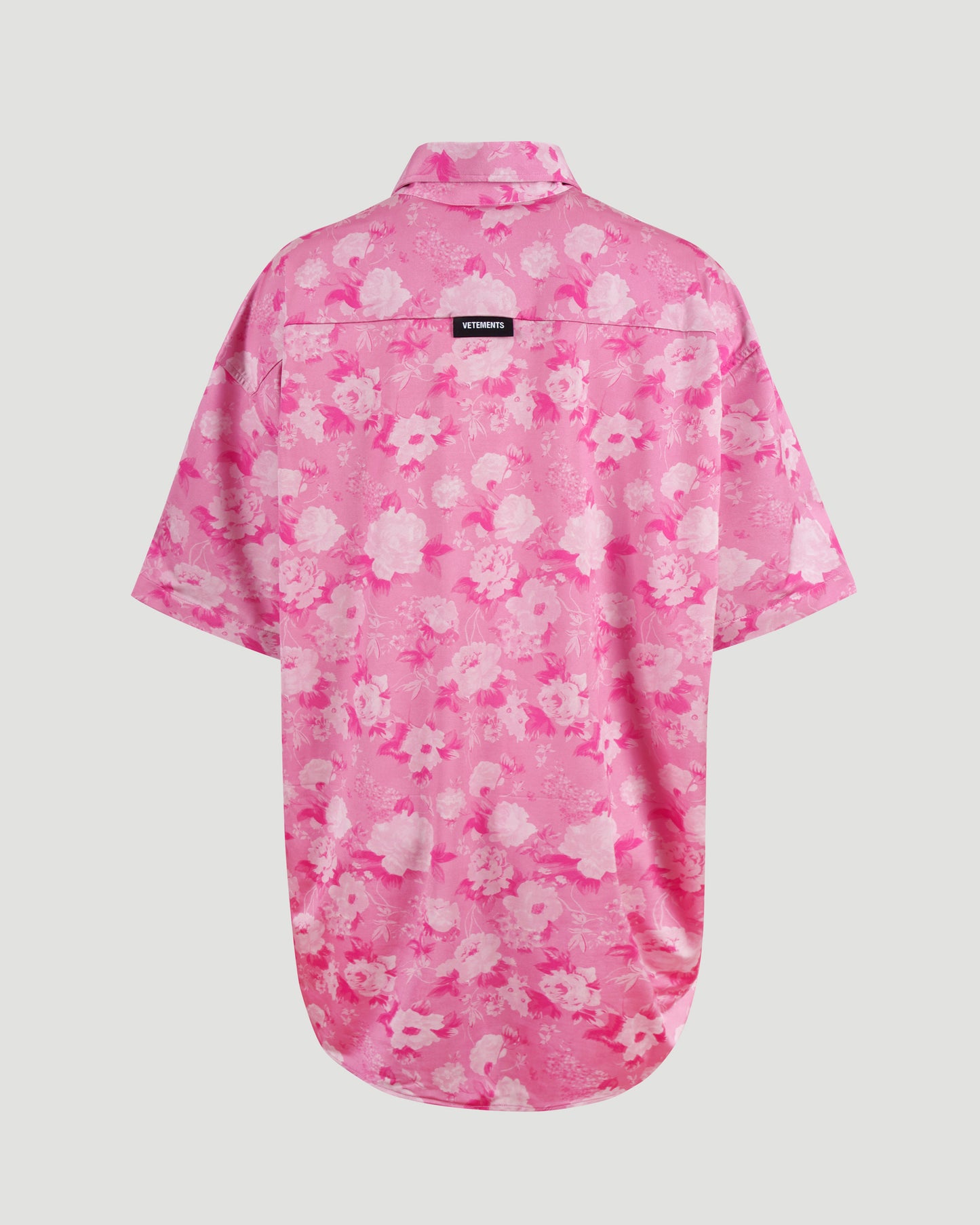 Flowerprint fluid short-sleeve shirt