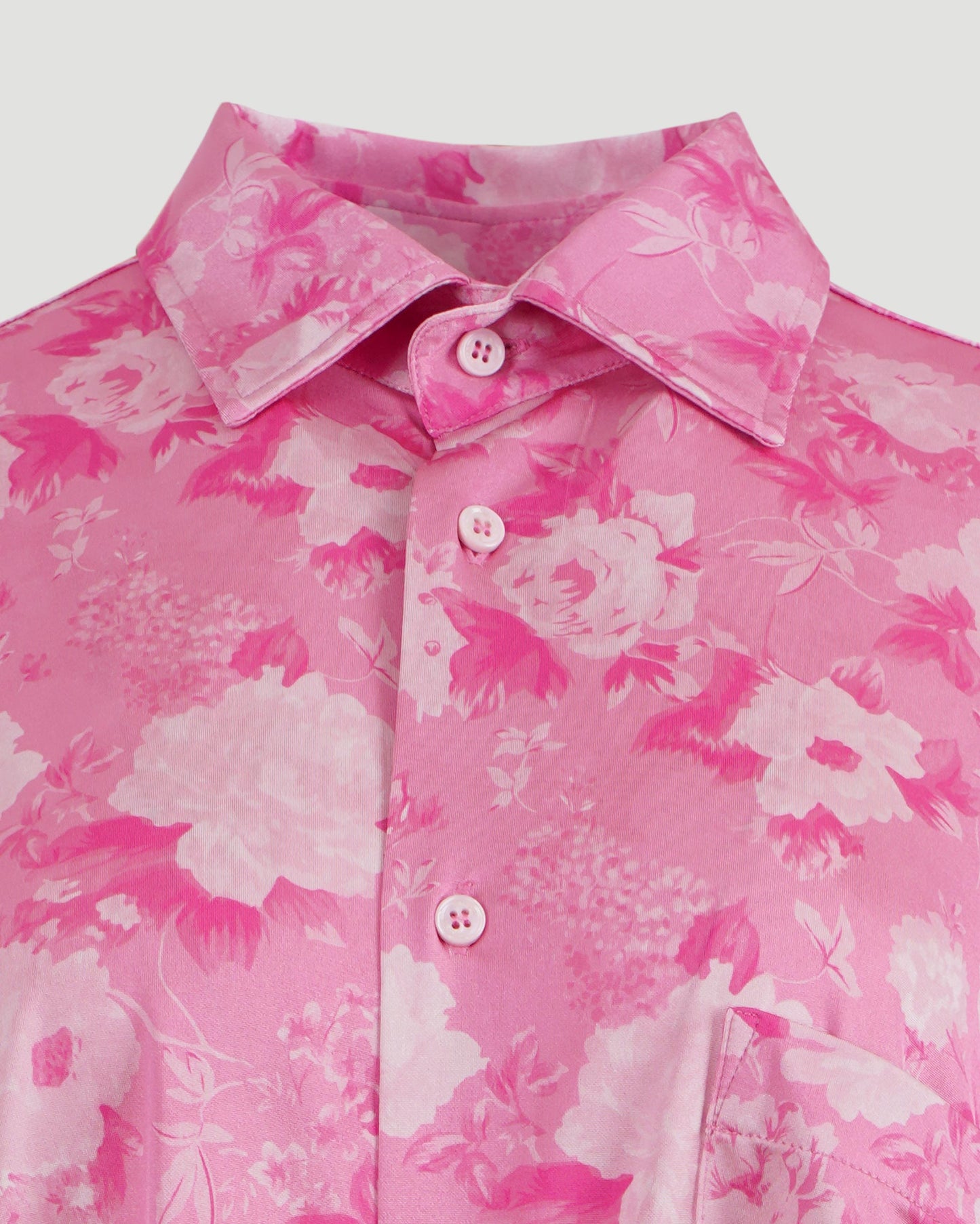 Flowerprint fluid short-sleeve shirt