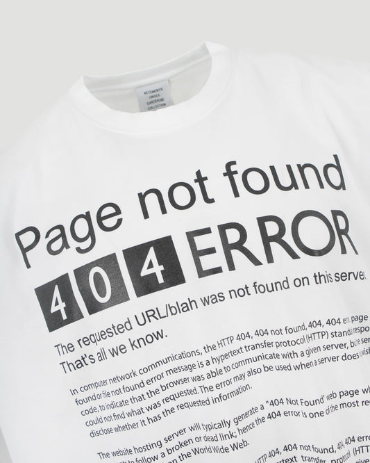 'PAGE NOT FOUND' COTTON T-SHIRT