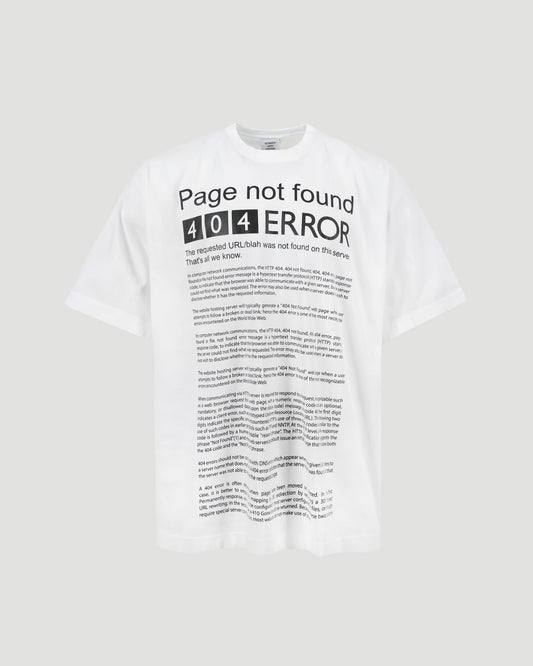 'PAGE NOT FOUND' COTTON T-SHIRT