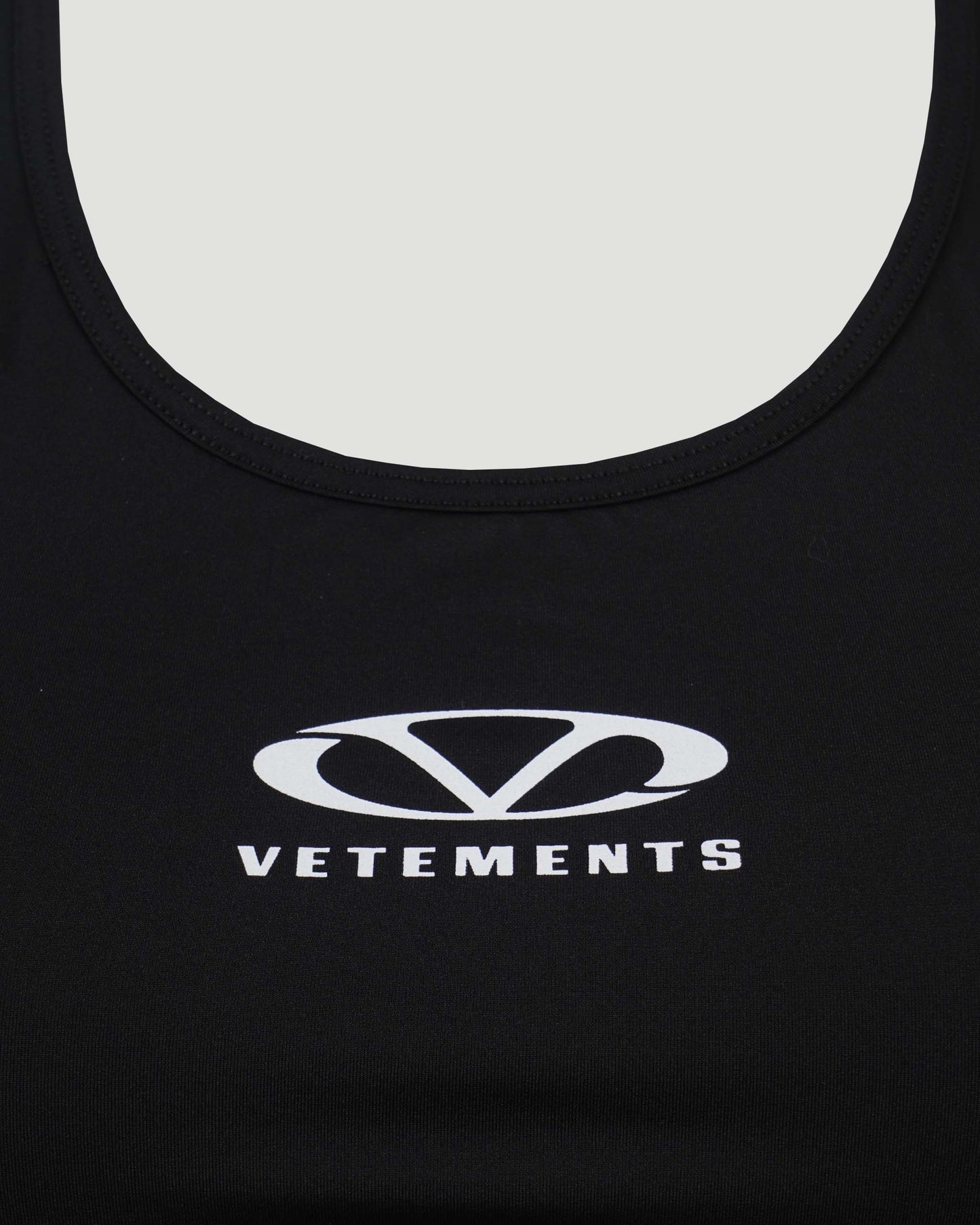 Black Sports Top With Logo