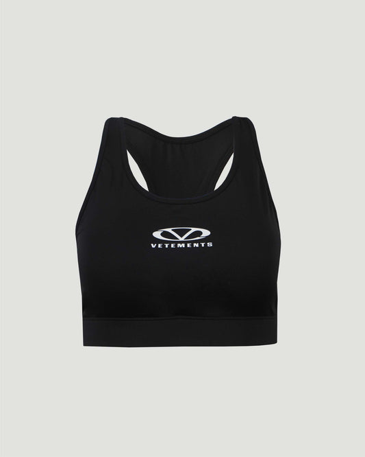 Black Sports Top With Logo