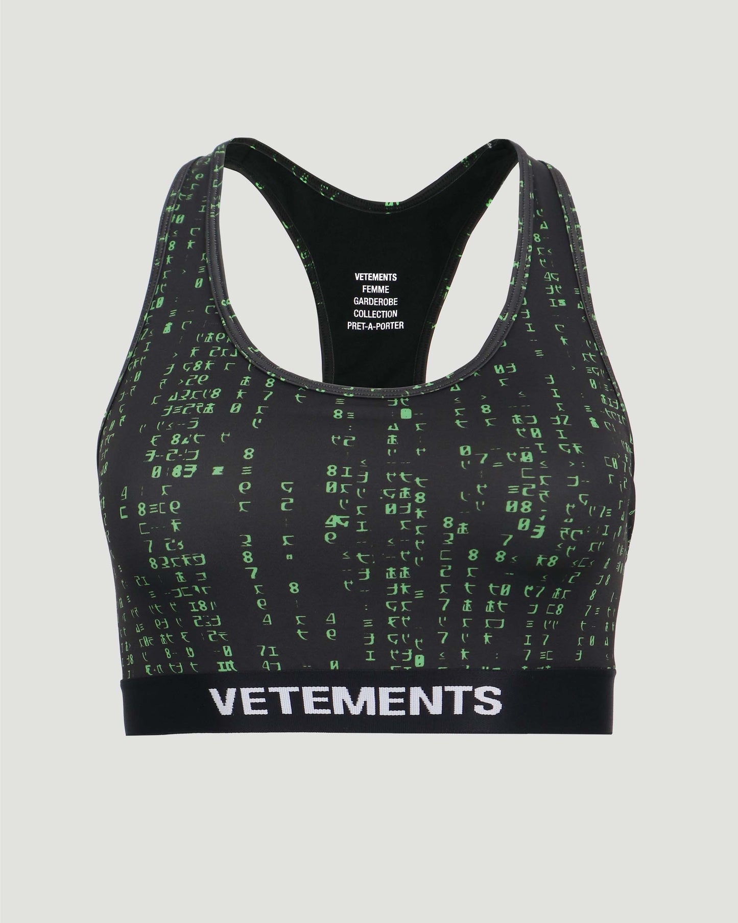 Matrix print sports bra