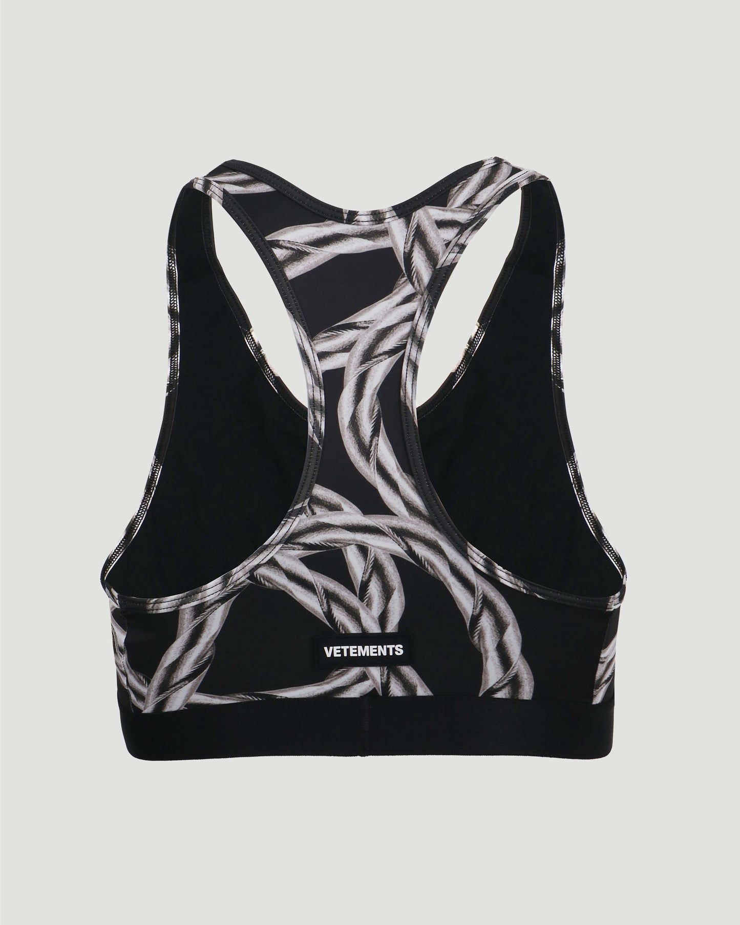 CHAIN PRINT SPORTS BRA