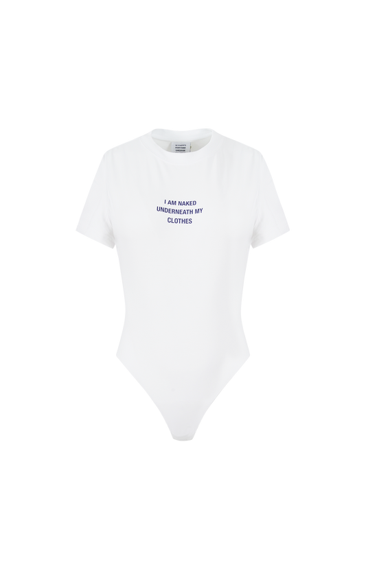 Ivory Bodysuit with Print