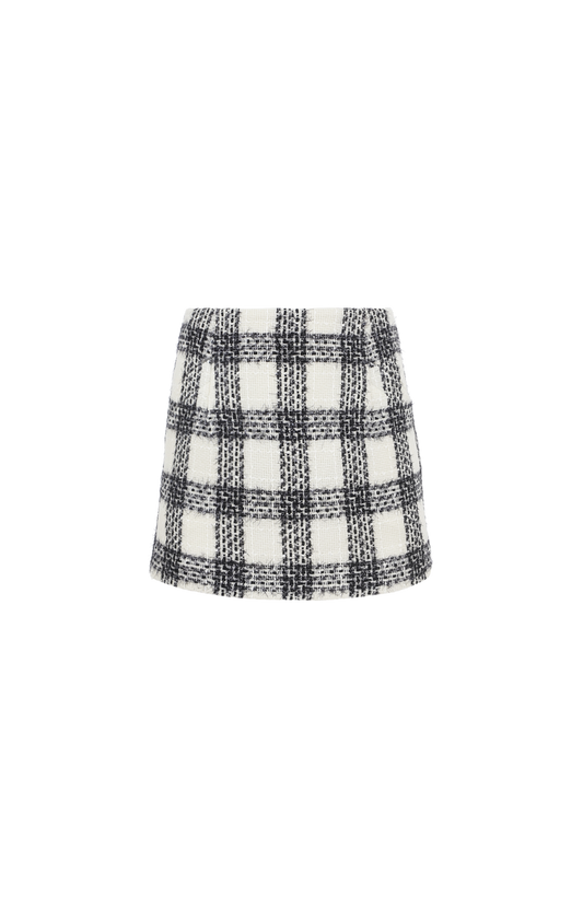 Checked Miniskirt