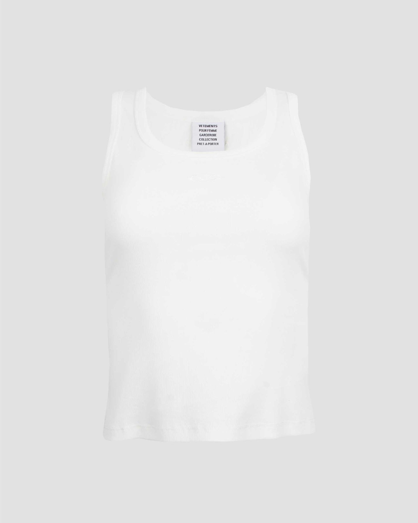 Cotton Tank Top in White