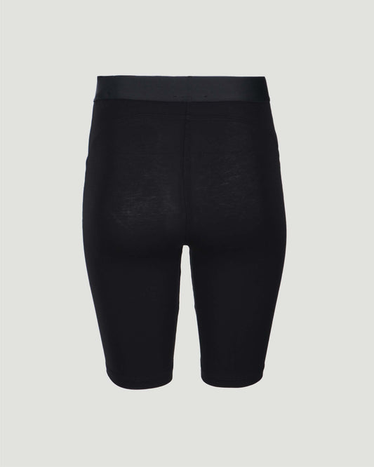 COTTON CYCLING SHORTS IN BLACK