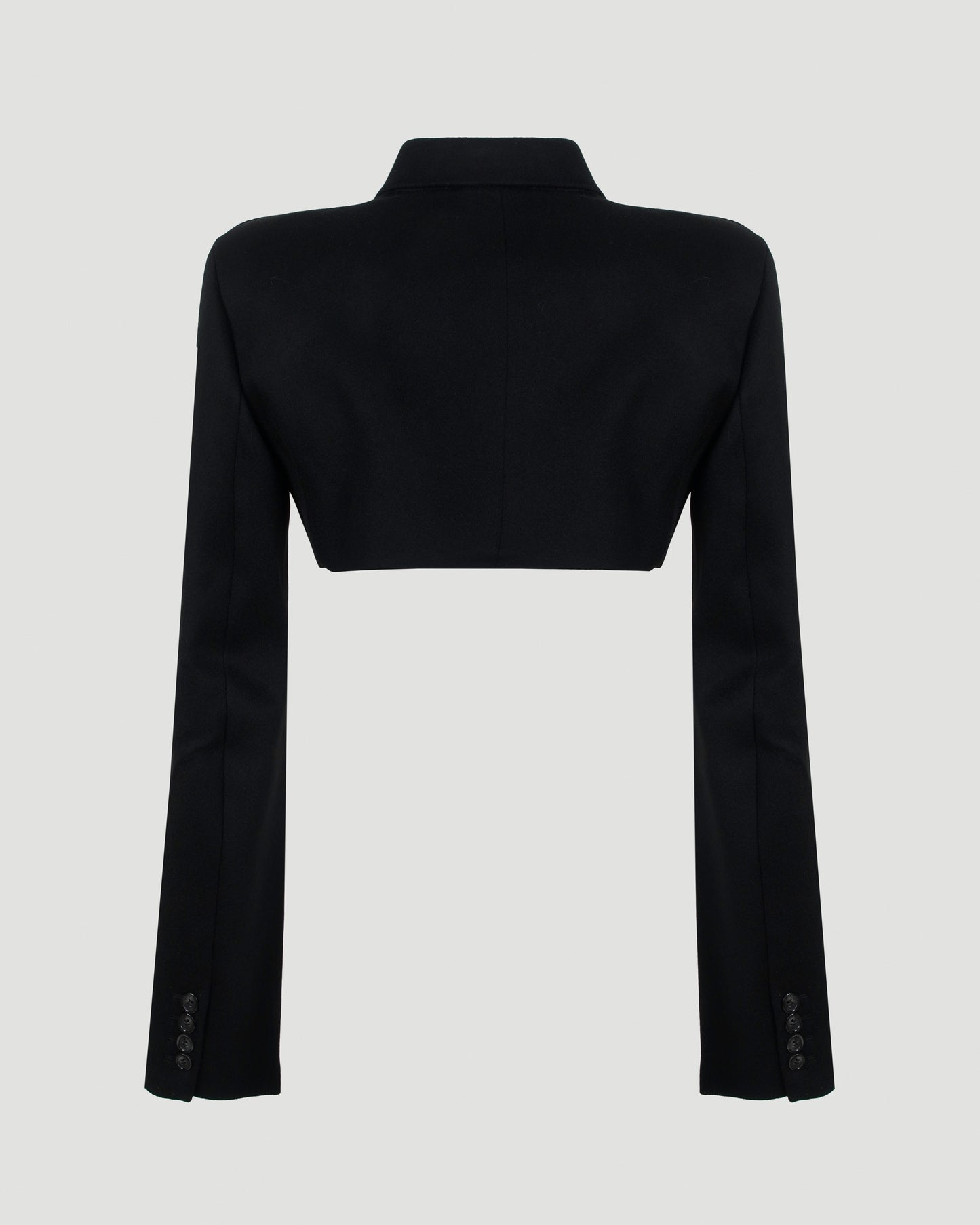 Black Cropped Tailored Blazer