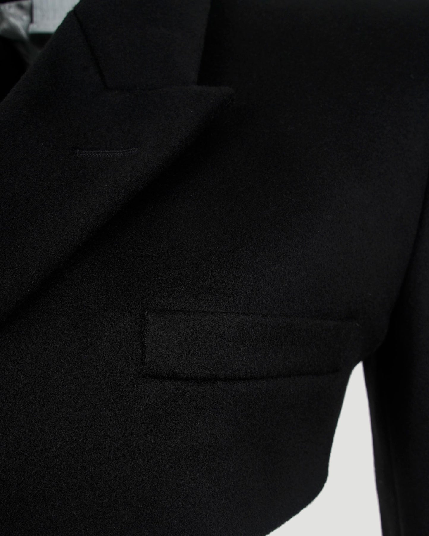 Black Cropped Tailored Blazer