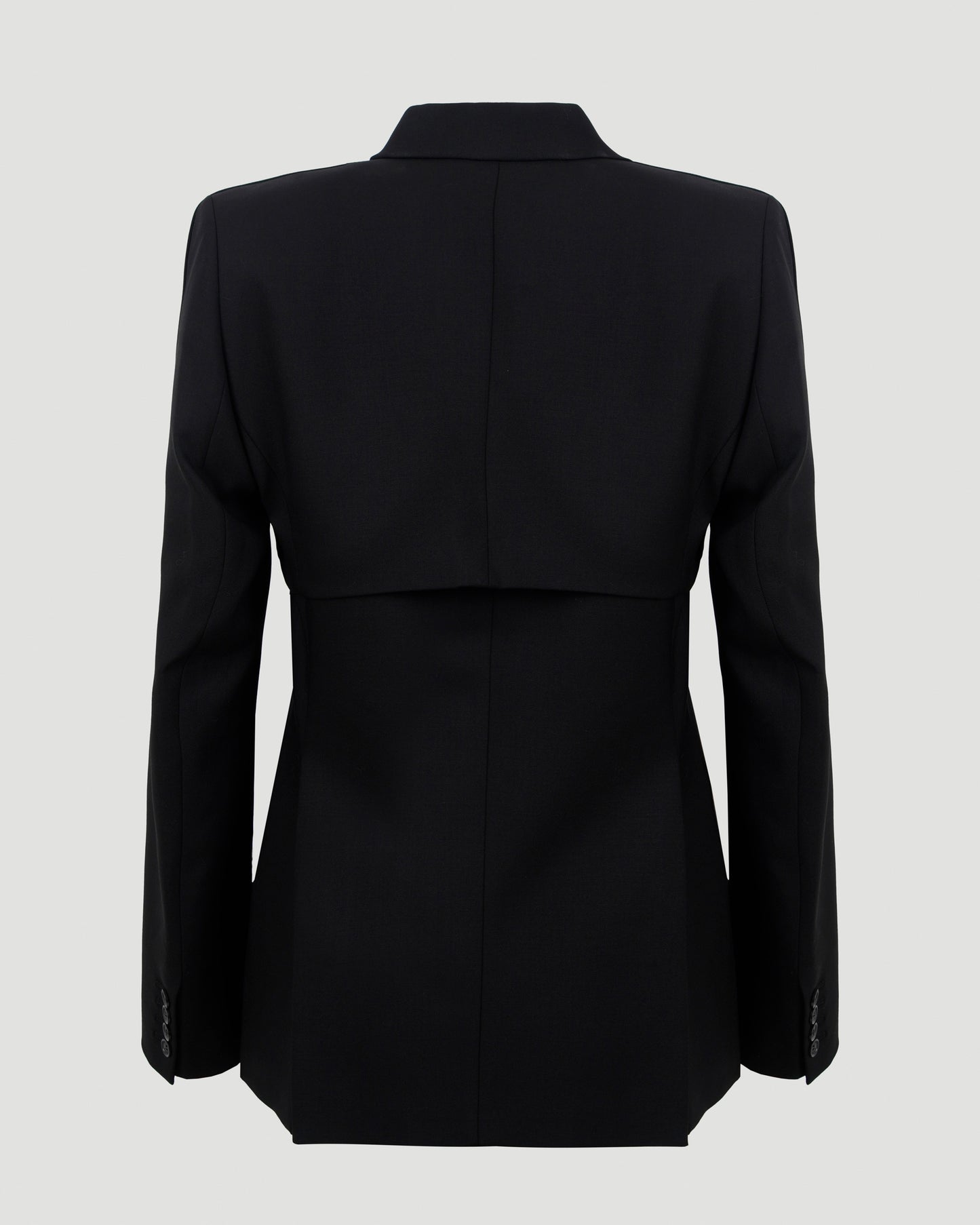 LAYERED BLAZER IN BLACK