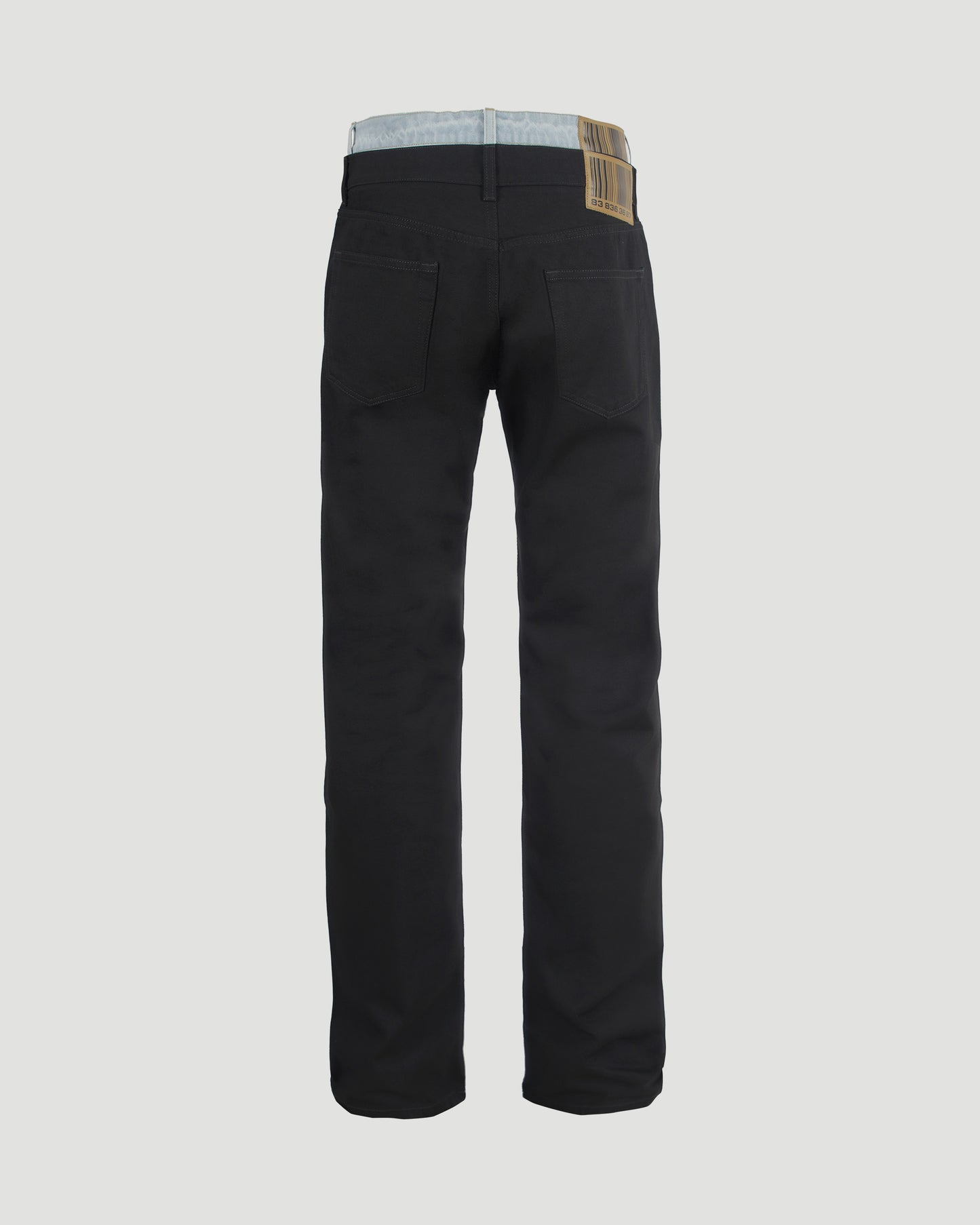 LAYERED JEANS IN BLUE AND GREY