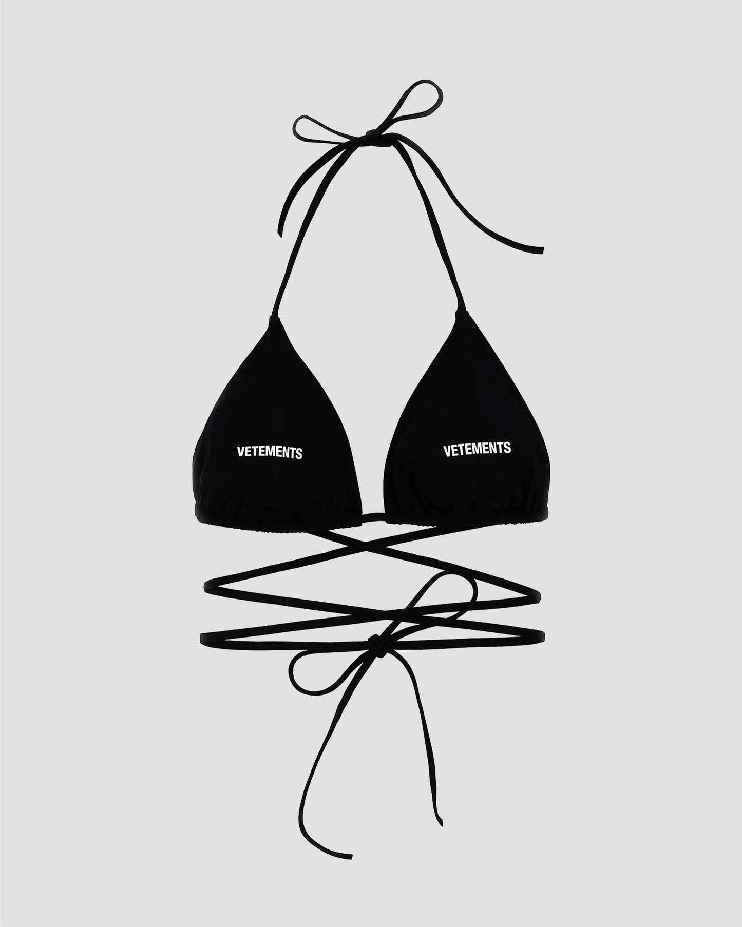 Triangle Cup Bikini Top in Black
