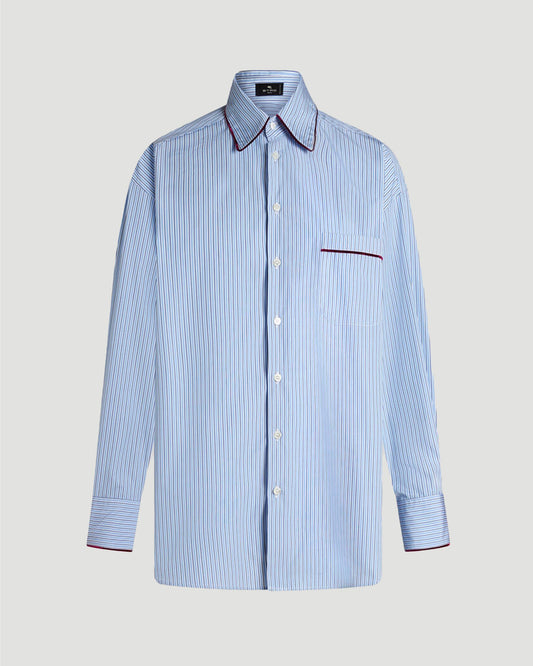 STRIPED POPLIN SHIRT
