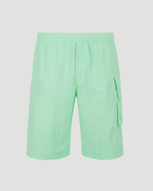 SWIM SHORTS IN GLOW GREEN