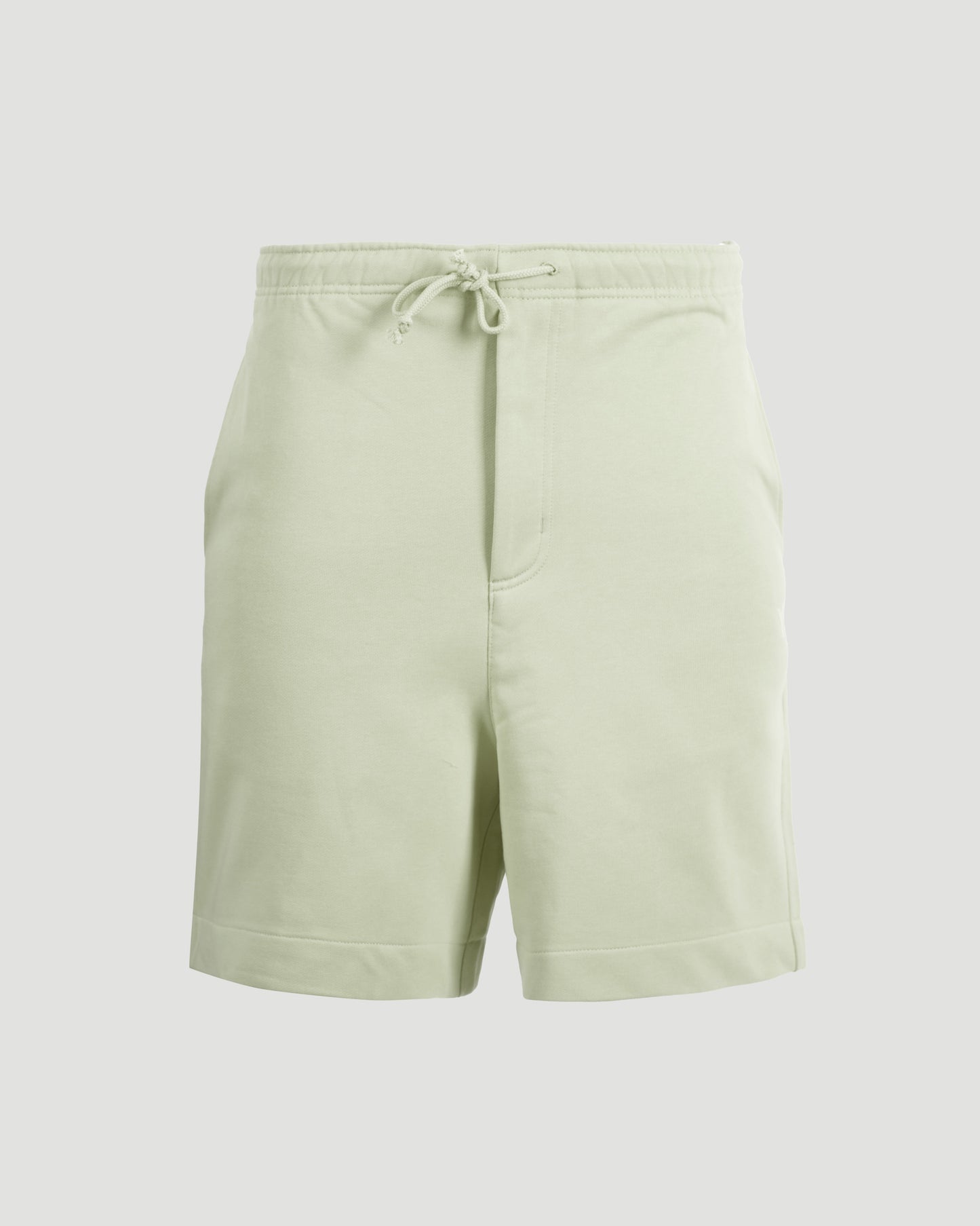 French Terry Shorts in Light Green