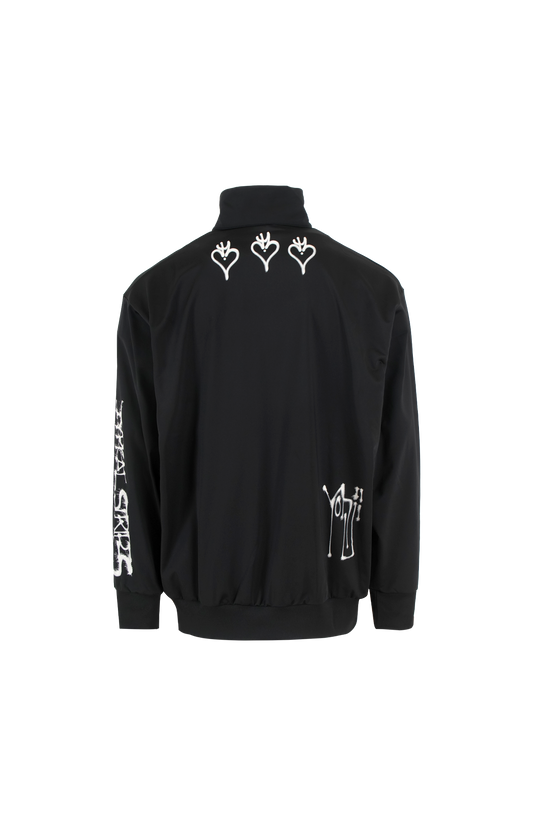 Chito Grapphic Track Top in Black