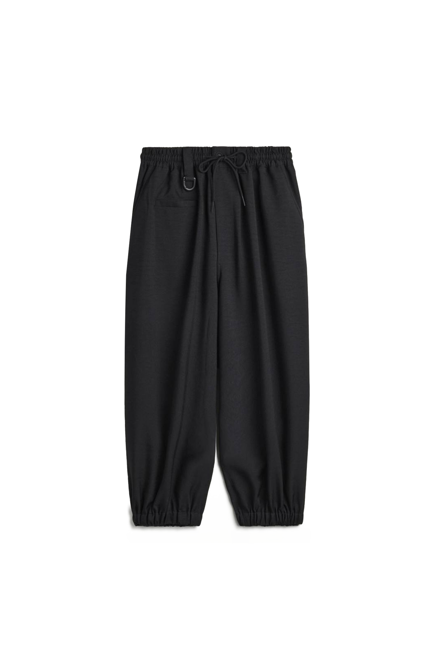 Y-3 Sport Uniform Cuffed Pants in Black — front view