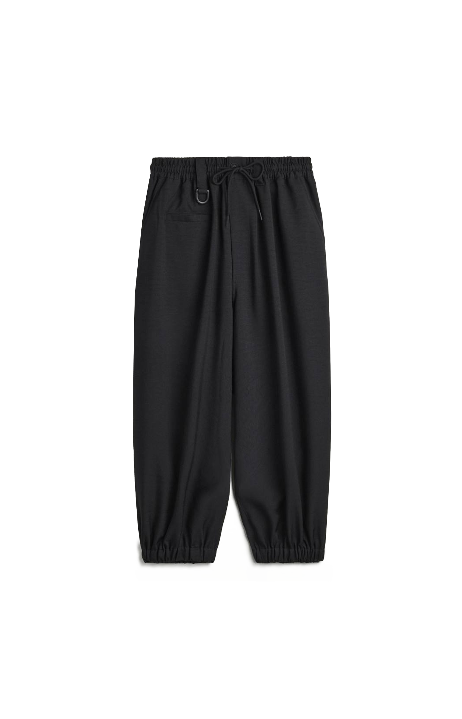 Y-3 Sport Uniform Cuffed Pants in Black — front view