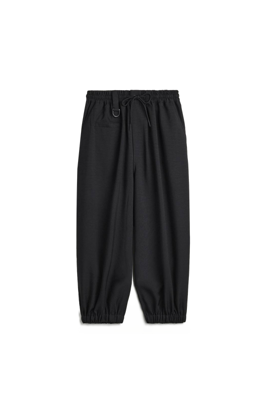 Y-3 Sport Uniform Cuffed Pants in Black — front view