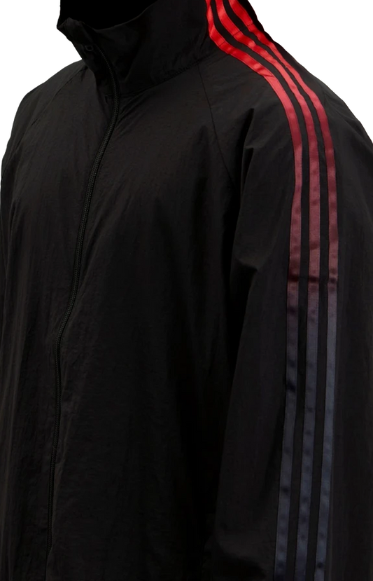 Y-3 Gradient 3-Stripes Nylon Track Top in Black — product photo 2