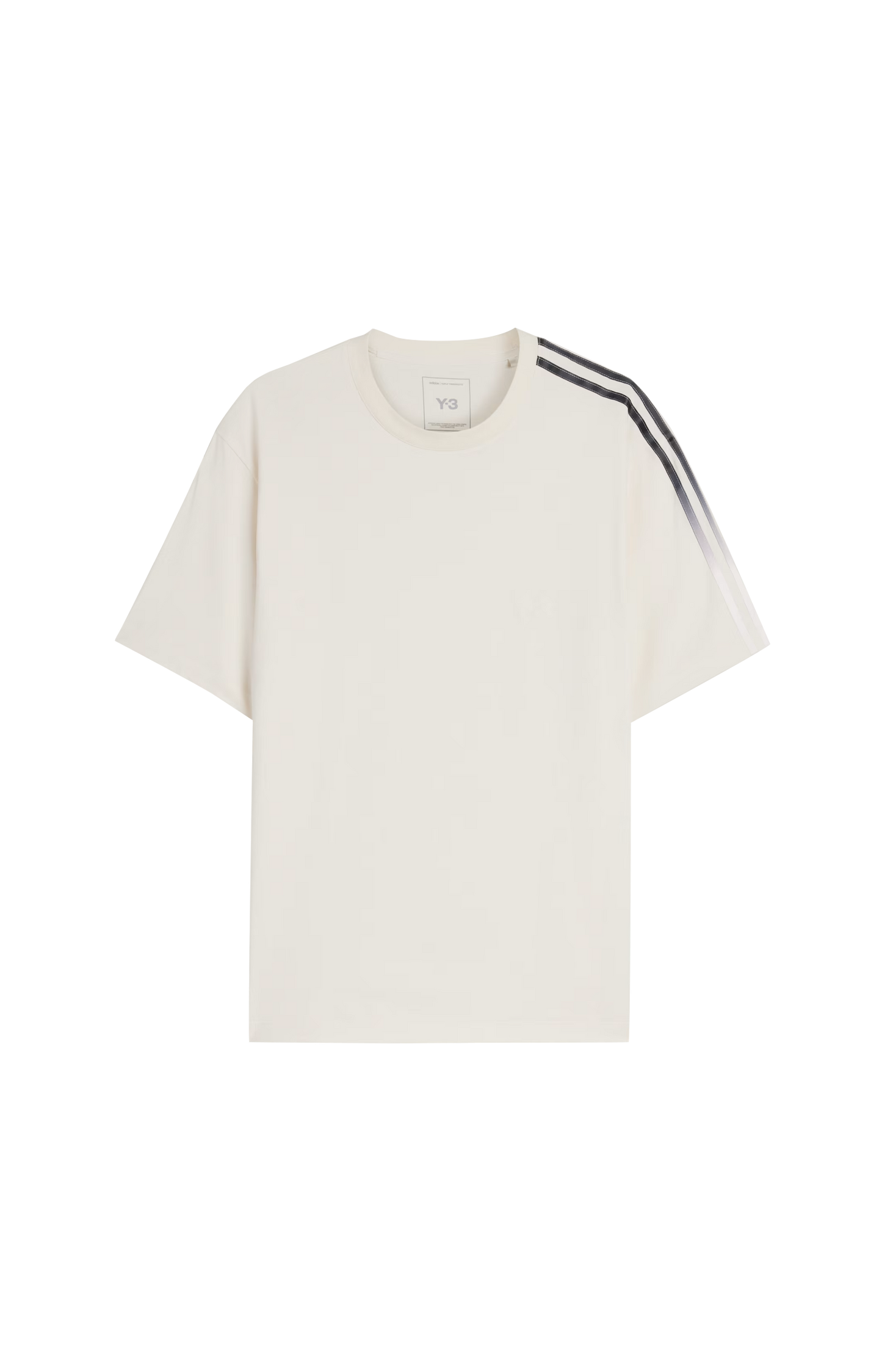 Gradient Stripes Short Sleeve Tee in White