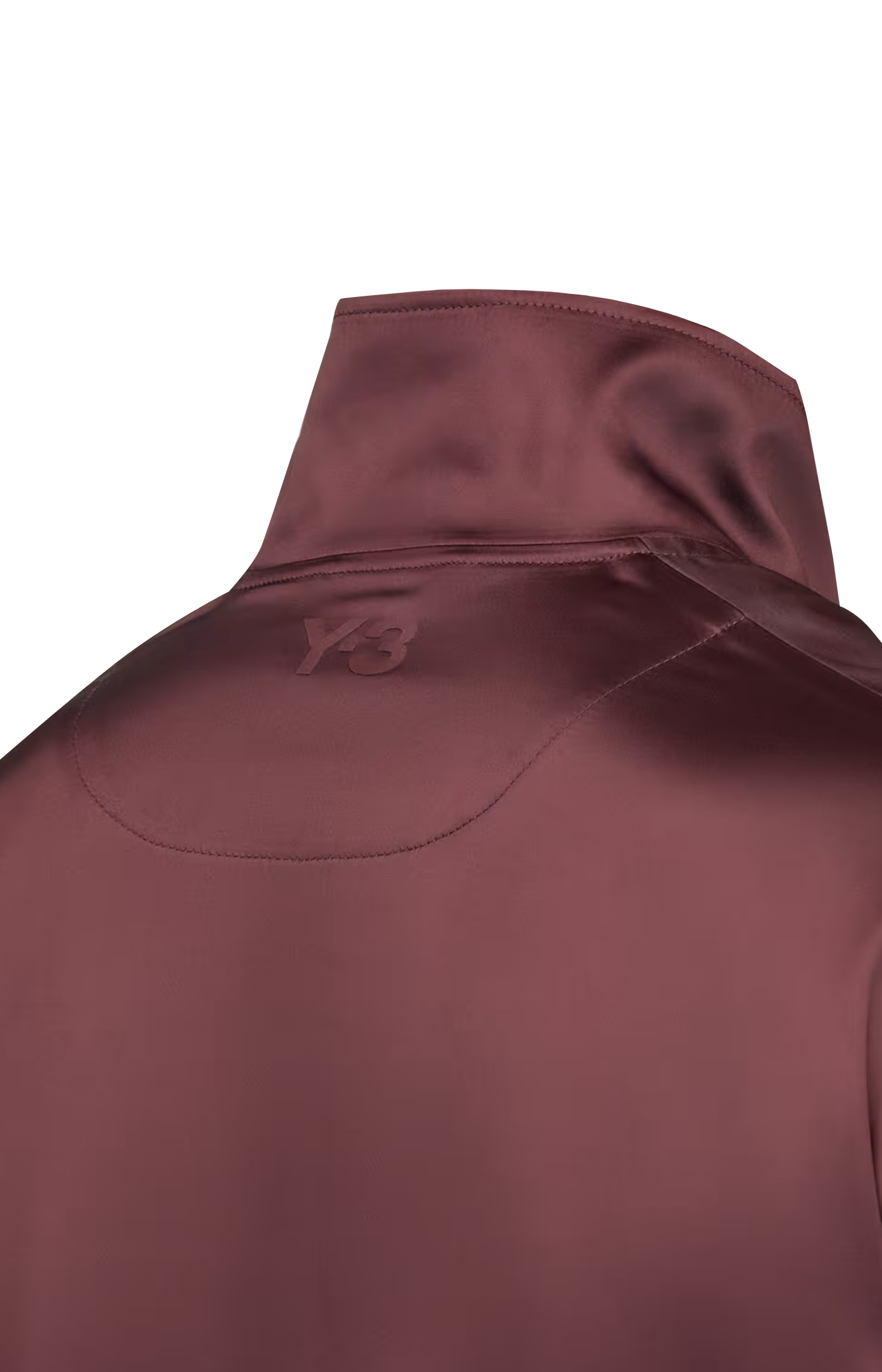 Y-3 Satin Gradient 3-Stripes Track Top in Burgundy — product photo 2