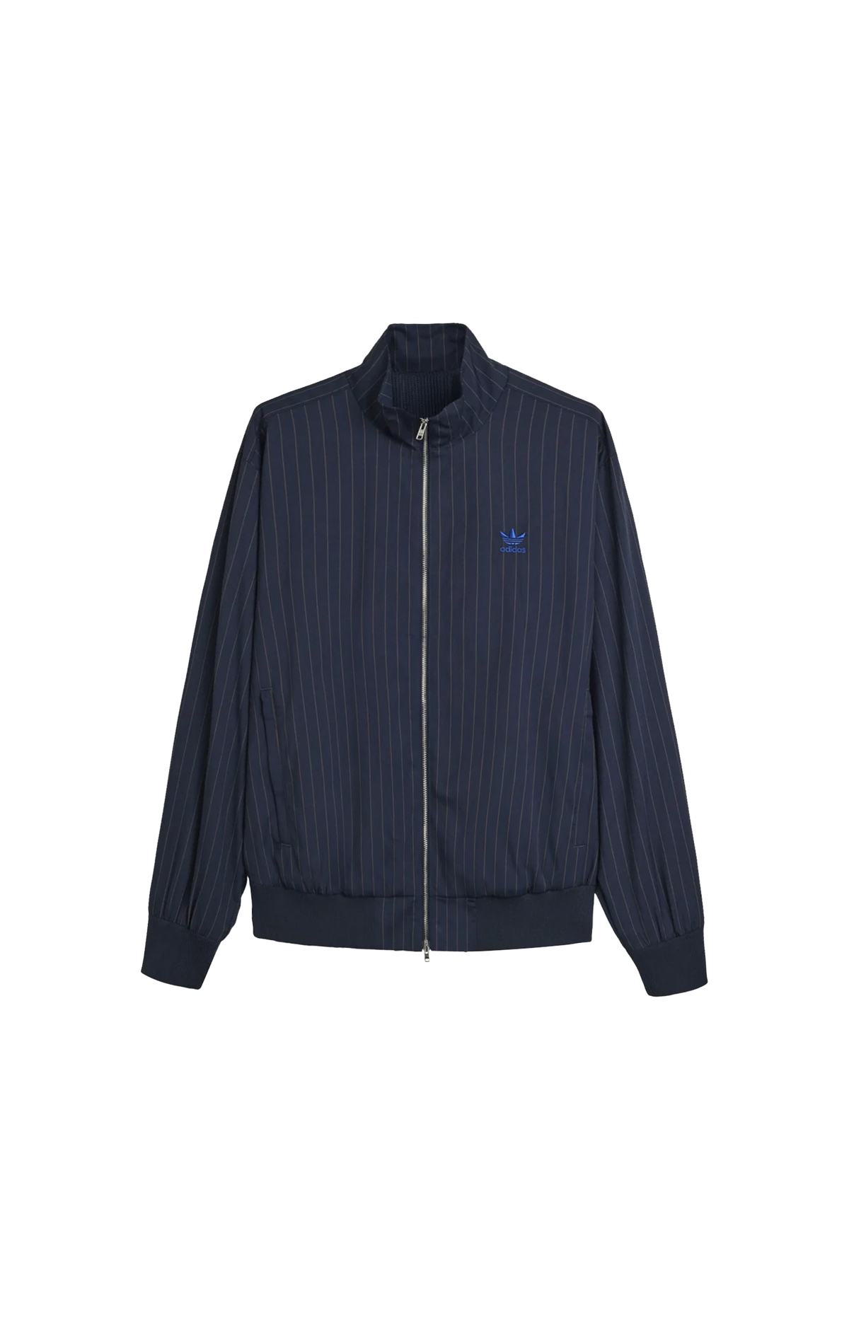 Adidas Originals x Wales Bonner Pinstripe Track Top in Night Navy — front view