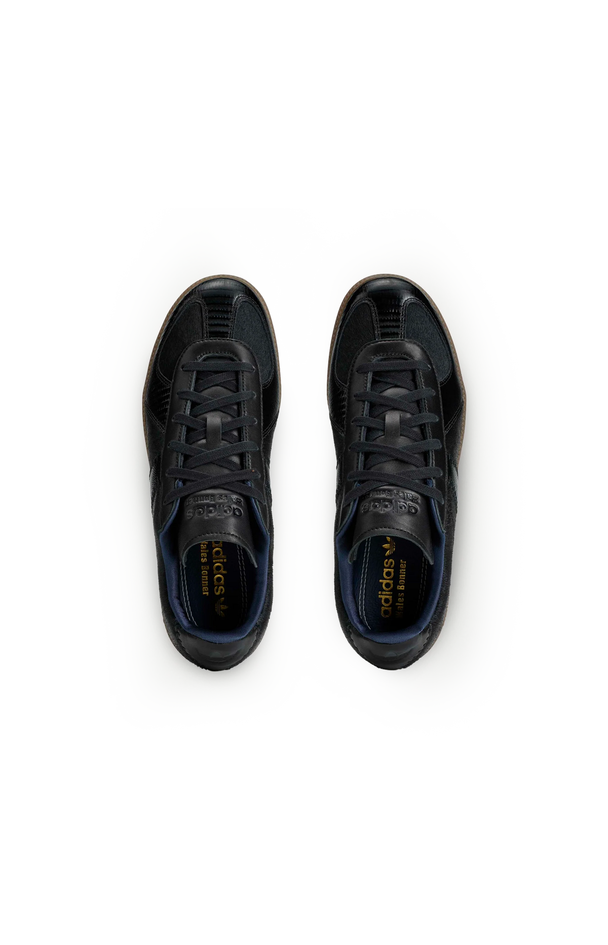 Adidas Originals x Wales Bonner Round-Toe Lace-Up Sneakers in Black — product photo 2