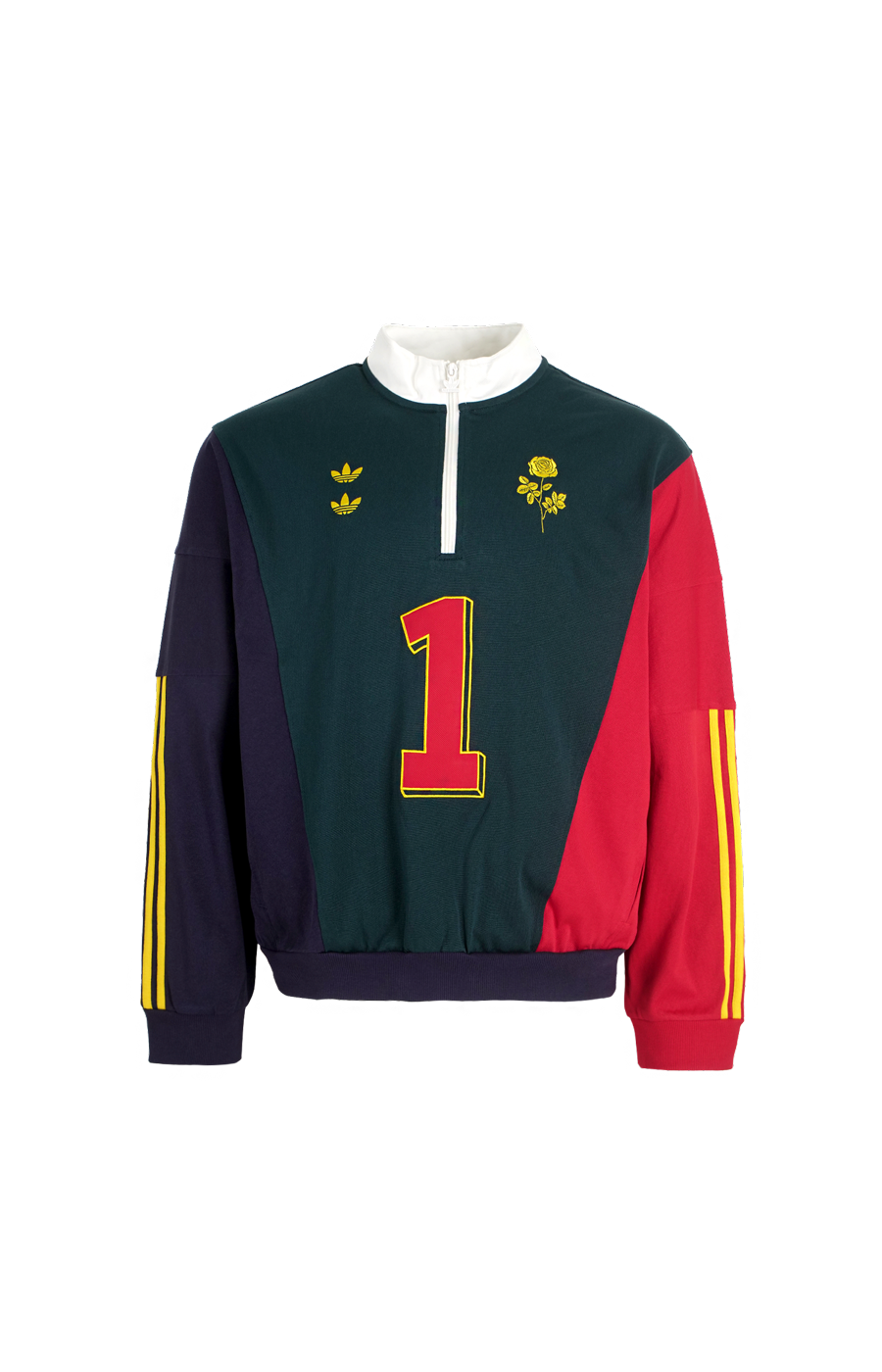 Adidas x Willy Chavarria Chavarria Watsonville Quarter Zip in Multi — front view