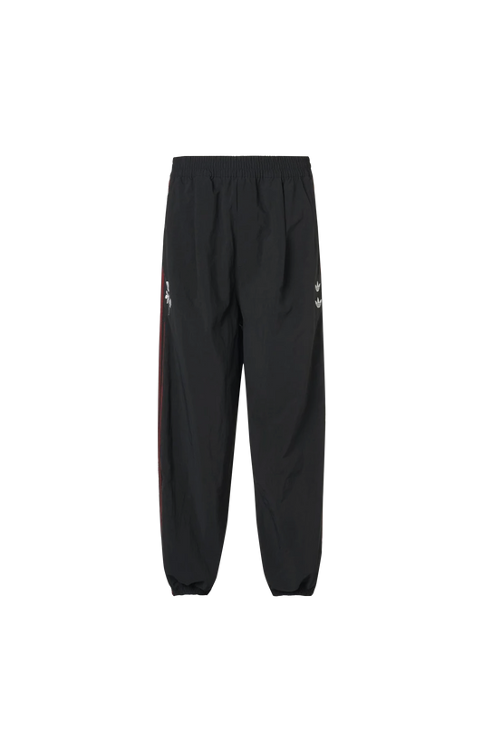 Adidas x Willy Chavarria Chavarria Woven Track Pant in Black — front view