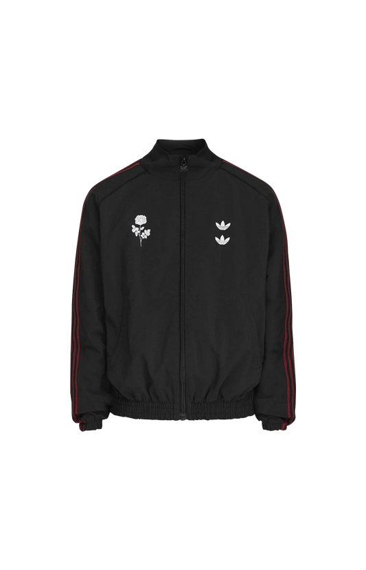 Adidas x Willy Chavarria Cutline Knitted Track Top in Black — front view
