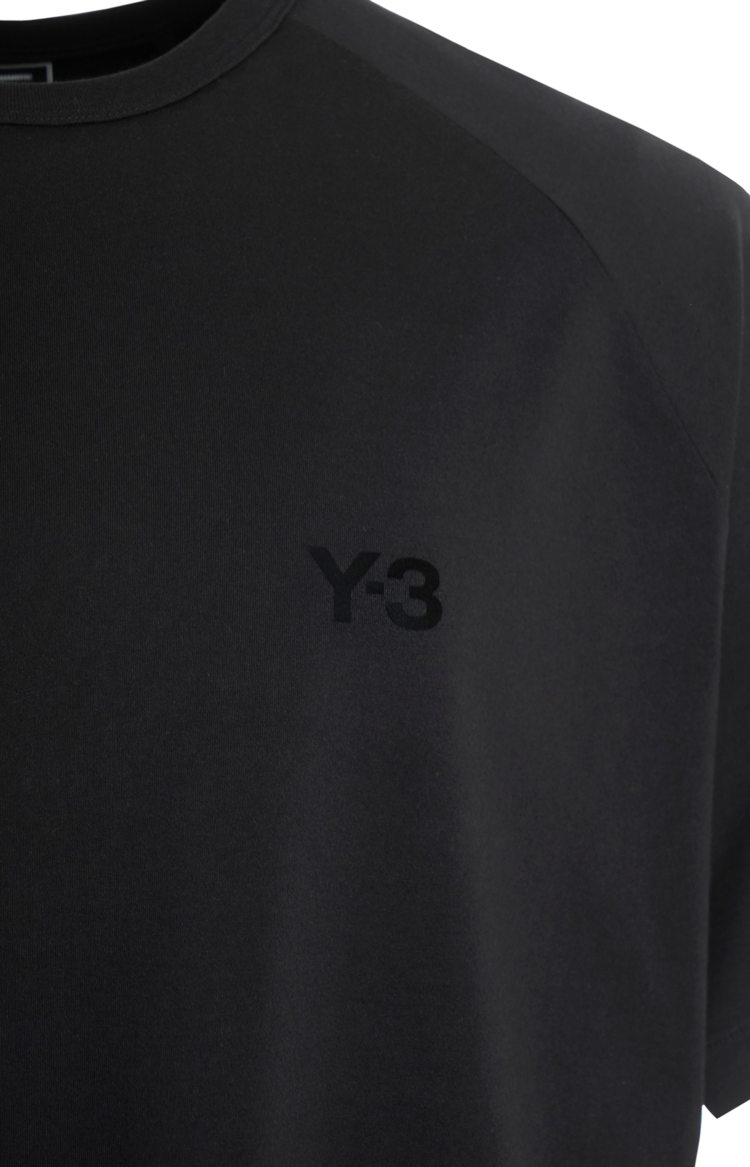 Y-3 Black Graphic Short Sleeve T-Shirt