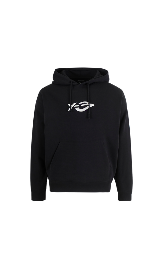 Y-3 French Terry Liquid Logo Hoodie in Black
